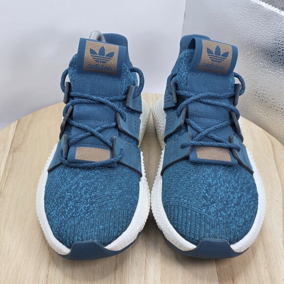 Womens 7-Adidas Prophere Sneaker Shoes Teal Knit Ortholite CQ2541 Chunky Outsole - Picture 4 of 9